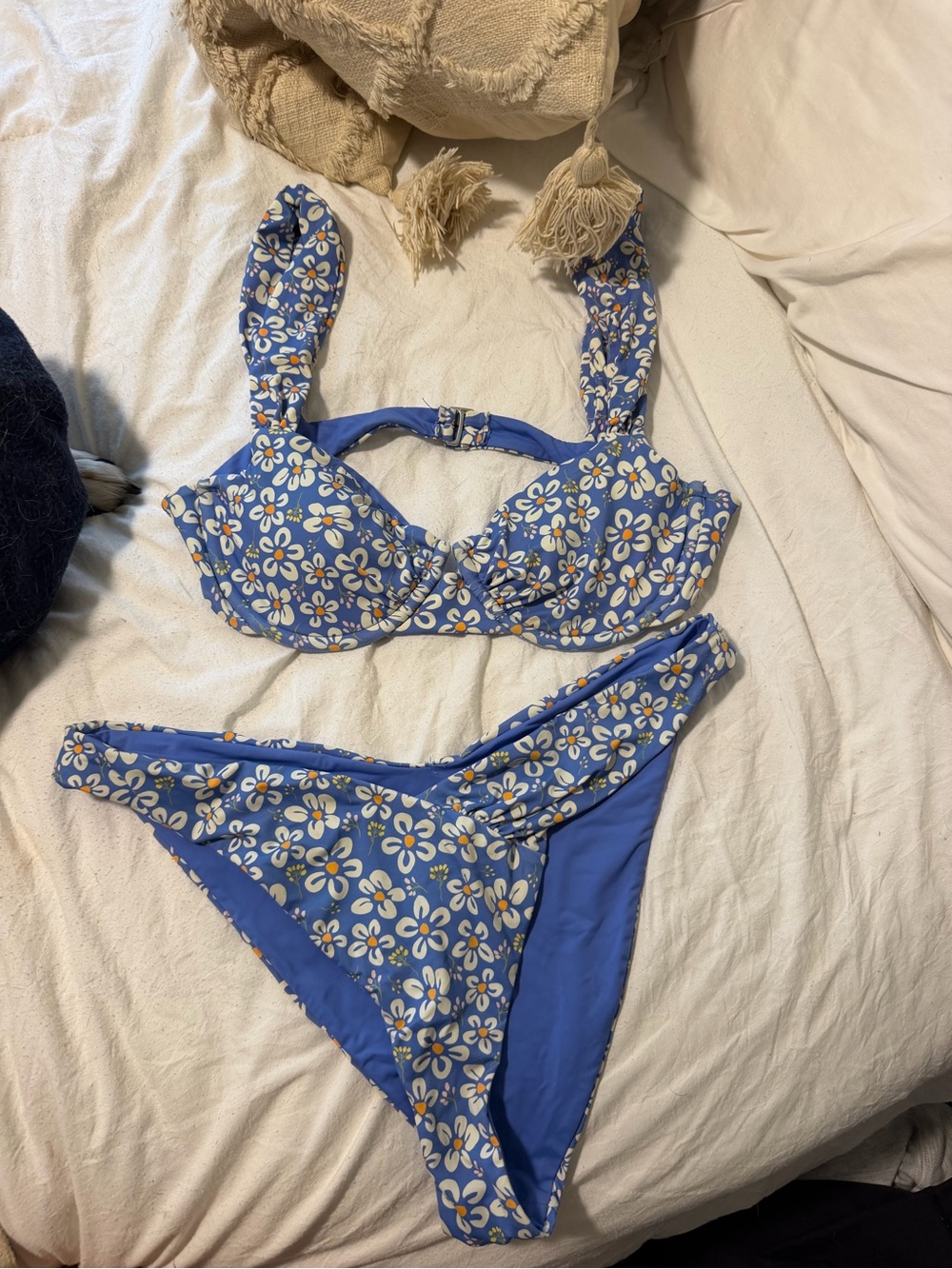 Dippin' Daisy's Capri Blue Floral Angel Bottom - Women's Bikini Bottom